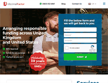 Tablet Screenshot of decimalfactor.co.uk
